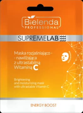 SupremeLab Energy Boost maska w płachcie, rozjaśniająco-nawilżająca