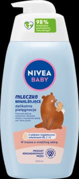 mleczko do ciała dla dzieci, nawilżające, delikatna pielęgnacja
