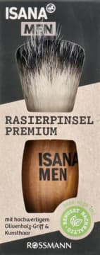 Premium pędzel do golenia, z drzewa oliwnego