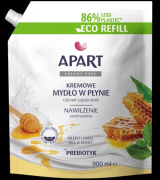 Creamy Care mydło w płynie, kremowe, nawilżenie, Mleko i Miód, zapas