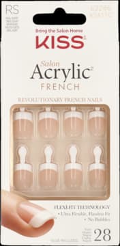 Salon Acrylic French sztuczne paznokcie, krótkie, KSA11C