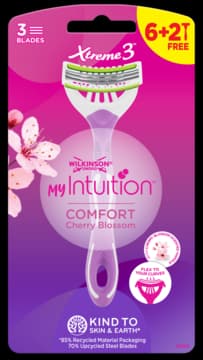 My Intuition Comfort maszynki do golenia dla kobiet, 3 ostrzowe, Cherry Blossom
