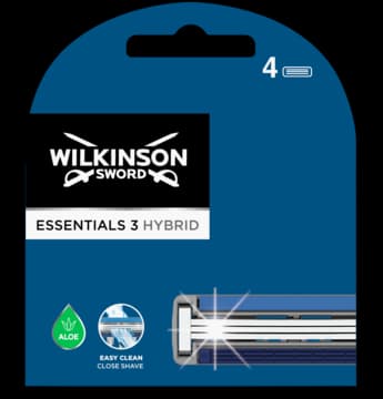 Essentials 3 Hybrid wkłady do maszynki do golenia dla mężczyzn, 3 ostrzowe