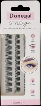 Eye Style kępki rzęs, w kształcie litery V, mimm