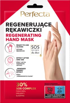 maska do rąk w formie rękawiczek, regenerujące