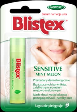 Sensitive balsam do ust, łagodnie pielęgnuje, Mint Melon