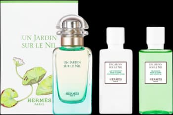 Un Jardin Sur Le Nil zestaw unisex, woda toaletowa + balsam do ciała + żel pod prysznic