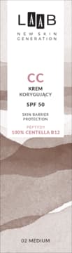 LAAB Skin Barrier Protection krem CC do twarzy, korygujący, SPF 50, 100% Centella B12, nr 02