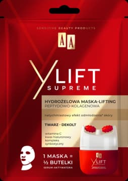 Y Lift Supreme maska w płachcie, hydrożelowa, peptydowo-kolagenowa