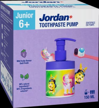 Junior pasta do zębów w pompce, dla dzieci 6+ lat, o smaku Owocowym
