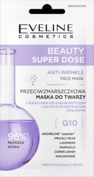 Beauty Super Dose maseczka do twarzy, przeciwzmarszczkowa, Q10