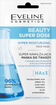 Beauty Super Dose maseczka do twarzy, super nawilżająca, kwas hialuronowy