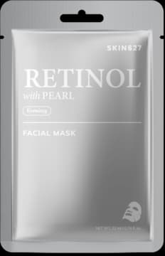maska w płachcie, ujędrniająca, Retinol i Perła