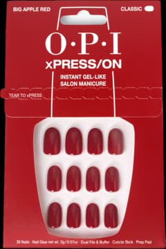 xPRESS-ON zestaw sztucznych paznokci, Big Apple Red