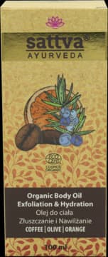 Ayurveda olejek do ciała, organiczny, nawilżająco-złuszczający
