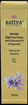 Ayurveda Pro-Age krem do twarzy z olejkiem kumkumadi i magnezem, na noc