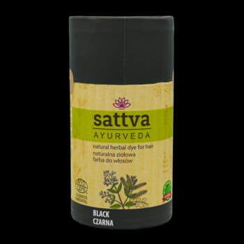 Ayurveda farba do włosów, naturalna, ziołowa, Czarna