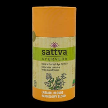 Ayurveda farba do włosów, naturalna, ziołowa, Karmelowy Blond