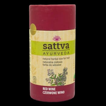 Ayurveda farba do włosów, naturalna, ziołowa, Czerwone Wino