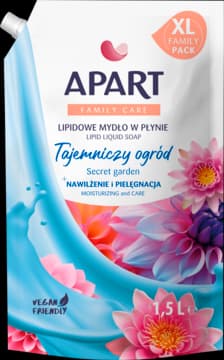 Family Care mydło w płynie, lipidowe, Tajemniczy Ogród, zapas