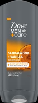 żel pod prysznic dla mężczyzn, odżywczy, Sandalwood & Vanilla