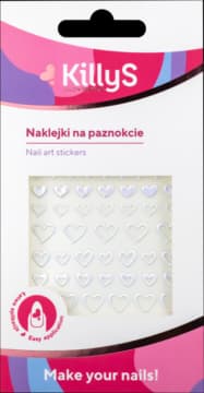 Salon Results Make Your Nails! naklejki na paznokcie, Serca, różne kolory