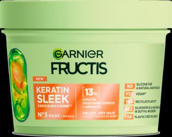 Keratin Sleek maska do włosów suchych