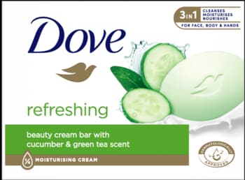 Refreshing mydło w kostce do rąk, Cucumber & Green Tea Scent
