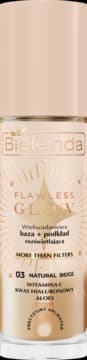 Flawless Glow baza + podkład do twarzy, wielozadaniowa, rozświetlająca, nr 03 Natural Beige