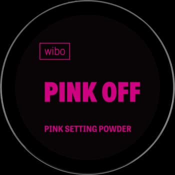 Pink Off puder do twarzy, utrwalający makijaż, różowy