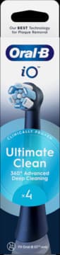 iO Ultimate Clean końcówki wymienne do szczoteczki elektrycznej, Czarne
