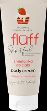 Superfood śmietanka do ciała, odżywcza, Truskawka z Białą Czekoladą