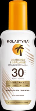 Ochrona i Opalanie emulsja do opalania w sprayu, ultra nawilżająca, wodoodporna, UVA, UVB, VL, IRA, SPF 30