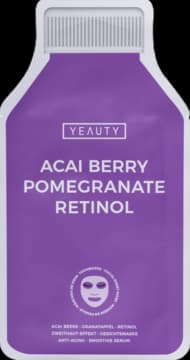maska w płachcie, intensywnie nawilżająca, Jagody Acai, Granat, Retinol