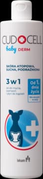 Baby Derm żel pod prysznic, szampon i płyn do kąpieli, od 1. dnia życia, skóra atopowa, sucha, podrażniona