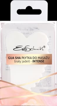 płytka do masażu, biały jadeit, Gua Sha Intense