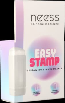 Easy Stamp zestaw do paznokci, stempel + żel French Gel