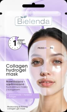 Collagen maska w płachcie, hydrożelowa, nawilżająco-ujędrniająca