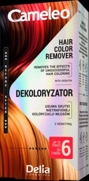 dekoloryzator do włosów z keratyną, do 6 tonów