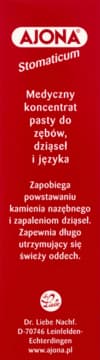 Stomaticum medyczny koncentrat pasty do zębów, dziąseł i języka