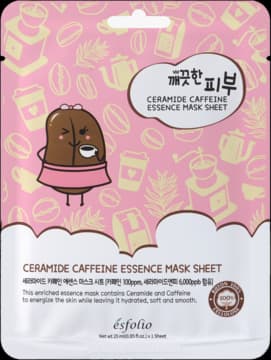 Ceramide Caffeine maska w płachcie, odżywcza