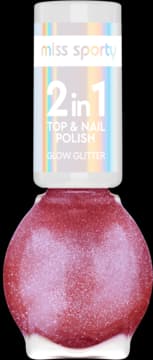 Glow Glitter lakier do paznokci, brokatowy, 2w1, nr 90