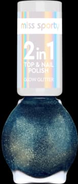 Glow Glitter lakier do paznokci, brokatowy, 2w1, nr 70