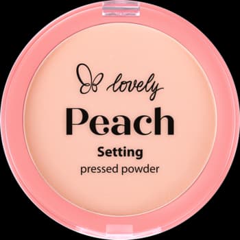 Peach puder do twarzy, prasowany