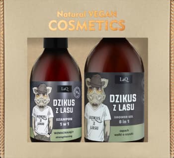 Dzikus z Lasu zestaw kosmetyków dla mężczyzn, żel pod prysznic + szampon