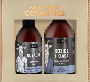 Kozioł z Klasą zestaw kosmetyków dla mężczyzn, żel pod prysznic + szampon