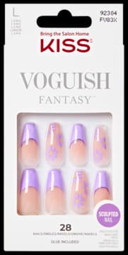Voguish Fantasy sztuczne paznokcie + klej, L, FV83