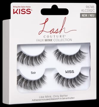 Lash Couture Faux Mink Collection zestaw, sztuczne rzęsy + klej, Soir