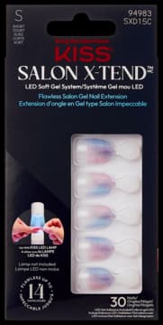 Salon X-Tend sztuczne paznokcie + klej, S, zestaw SXD15C