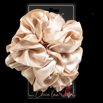 Chica Loca gumka do włosów, typu scrunchie, Beżowa